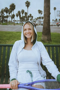 The Court to Cafe Zip Up Hoodie by Ace The Moon