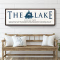 The Definition of Lake Sign II by Tailored Canvases