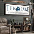 The Definition of Lake Sign II by Tailored Canvases