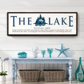 The Definition of Lake Sign II by Tailored Canvases