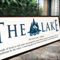 The Definition of Lake Sign II by Tailored Canvases