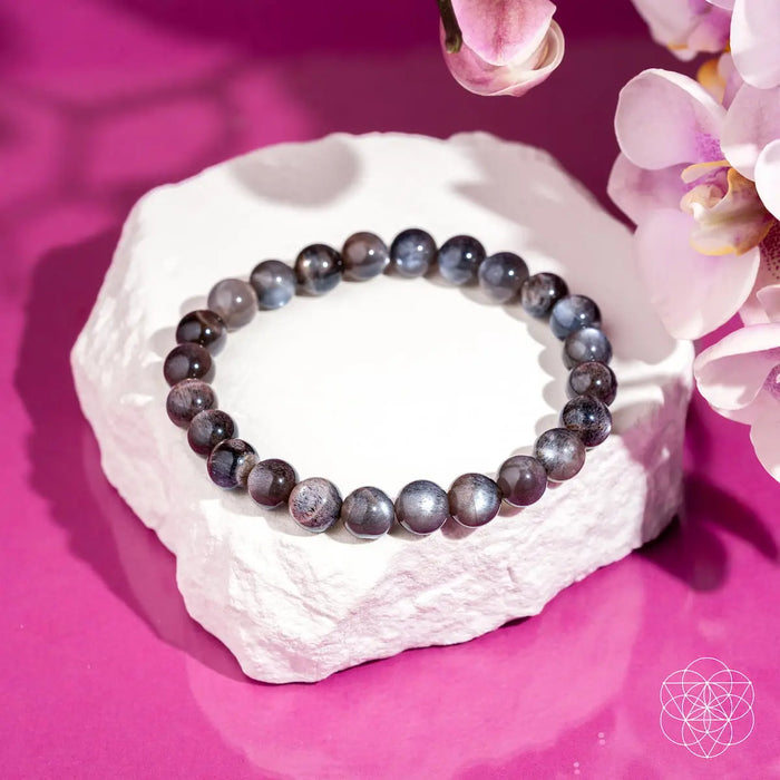The Empath’s Cord Cutter – Black Moonstone Bracelet by Conscious Items
