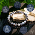 The Empath’s Cord Cutter – Black Moonstone Bracelet by Conscious Items