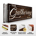 The Gathering Place Sign by Tailored Canvases