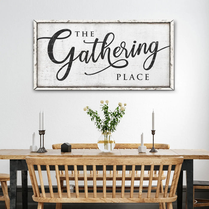 The Gathering Place Sign II by Tailored Canvases
