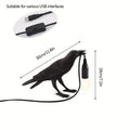 The Gothic Crow USB Port Lamp by DailySale
