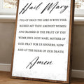 The Hail Mary Faith Sign by Tailored Canvases