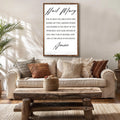 The Hail Mary Faith Sign by Tailored Canvases
