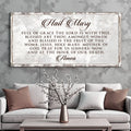 The Hail Mary Faith Sign II by Tailored Canvases