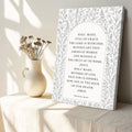 The Hail Mary Faith Sign III by Tailored Canvases