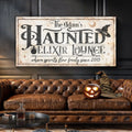 The Haunted Elixir Lounge Halloween Sign II by Tailored Canvases