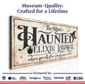 The Haunted Elixir Lounge Halloween Sign II by Tailored Canvases