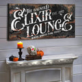 The Haunted Elixir Lounge Halloween Sign III by Tailored Canvases