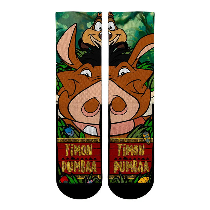The Lion King - Timon & Pumbaa - Split Face by Rock 'Em Socks