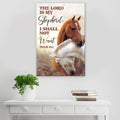 The Lord Is My Shepherd I Shall Not Want Psalm 23:1 Faith Sign IV by Tailored Canvases