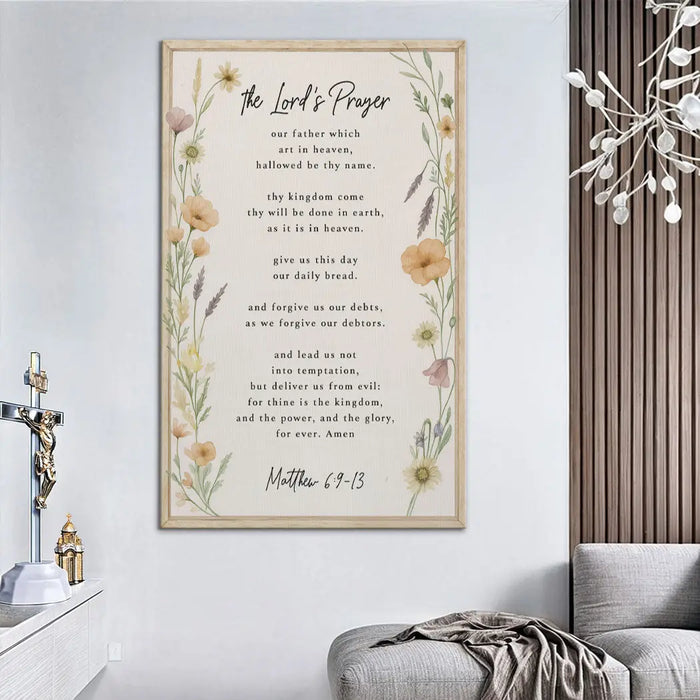 The Lord's Prayer Faith Sign III by Tailored Canvases