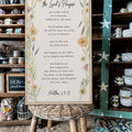 The Lord's Prayer Faith Sign III by Tailored Canvases