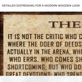 The Man In The Arena Sign V by Tailored Canvases