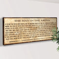 The Man In The Arena Sign V by Tailored Canvases