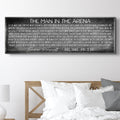 The Man In The Arena Sign VII by Tailored Canvases