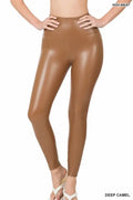 The Marlene High Rise Vegan Leather Tights by Fasheabe
