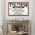 The Porch Bucket Sign by Tailored Canvases