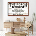 The Porch Bucket Sign by Tailored Canvases