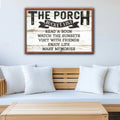 The Porch Bucket Sign by Tailored Canvases