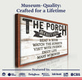 The Porch Bucket Sign by Tailored Canvases