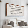 The Steadfast Love Of The Lord Lamentations 3:22-23 Faith Sign by Tailored Canvases