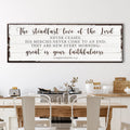 The Steadfast Love Of The Lord Lamentations 3:22-23 Faith Sign II by Tailored Canvases