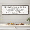 The Steadfast Love Of The Lord Lamentations 3:22-23 Faith Sign II by Tailored Canvases