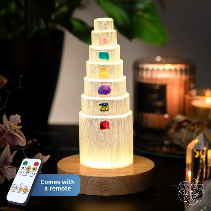 The Stress Shield Lamp - 7 Stones of Healing by Conscious Items