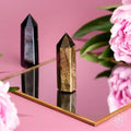 The Upper Hand – Gold & Silver Sheen Obsidian Points by Conscious Items