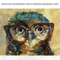 The Wise Owl Watercolor Portrait Canvas Wall Art by Tailored Canvases