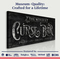 The Witch's Curse Bar Halloween Sign II by Tailored Canvases