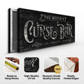 The Witch's Curse Bar Halloween Sign II by Tailored Canvases