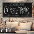 The Witch's Curse Bar Halloween Sign II by Tailored Canvases