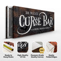 The Witch's Curse Bar Halloween Sign III by Tailored Canvases