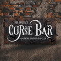 The Witch's Curse Bar Halloween Sign III by Tailored Canvases