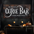 The Witch's Curse Bar Halloween Sign III by Tailored Canvases