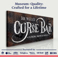 The Witch's Curse Bar Halloween Sign III by Tailored Canvases