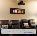 Theater Sign by Tailored Canvases