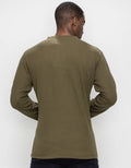 Thermal Henley Long Sleeve - Olive by Boutique 23