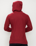 Thermal Hooded Henley Top by Boutique 23