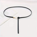 Thin Leather Belt Female Bow Leisure Belts by DailySale