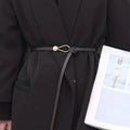 Thin Leather Belt Female Bow Leisure Belts by DailySale