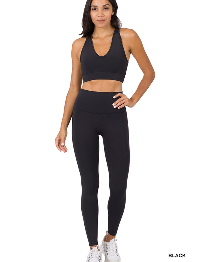 Athletic Racerback Tank Top - Black by Boutique 23