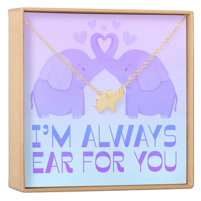 Thinking of You Elephant Pendant Necklace by Dear Ava
