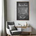 This Is Love - 1 John 4:10 Faith Sign by Tailored Canvases